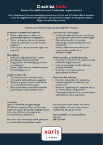 ICT Checklist, voldoet jouw IT partner nog wel?